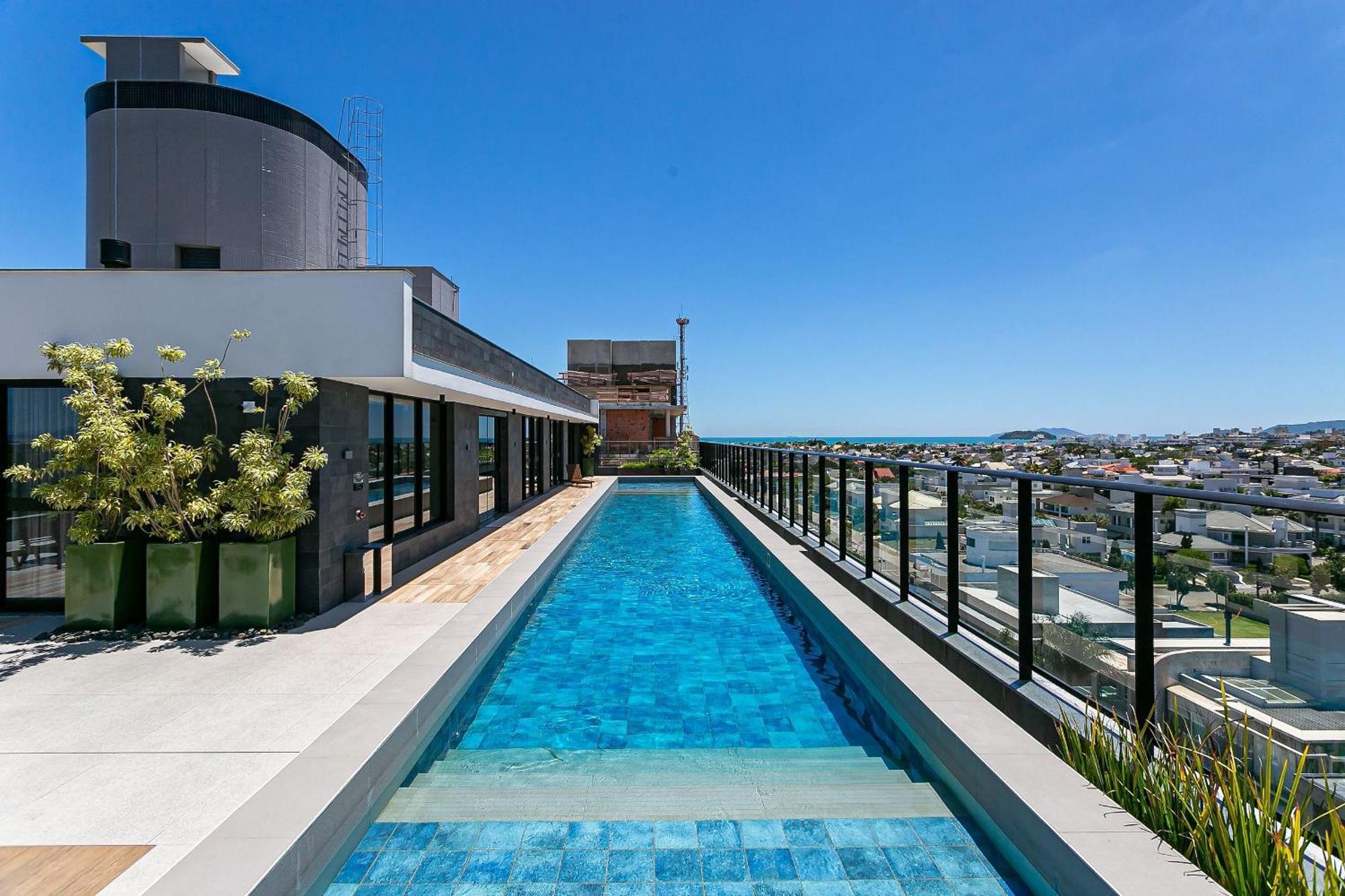 Wi-Fi 300Mb | Rooftop Com Piscina Em Jurere #Ja15 Флорианополис Экстерьер фото