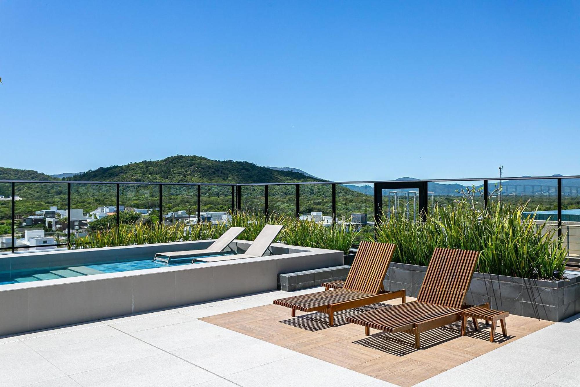 Wi-Fi 300Mb | Rooftop Com Piscina Em Jurere #Ja15 Флорианополис Экстерьер фото